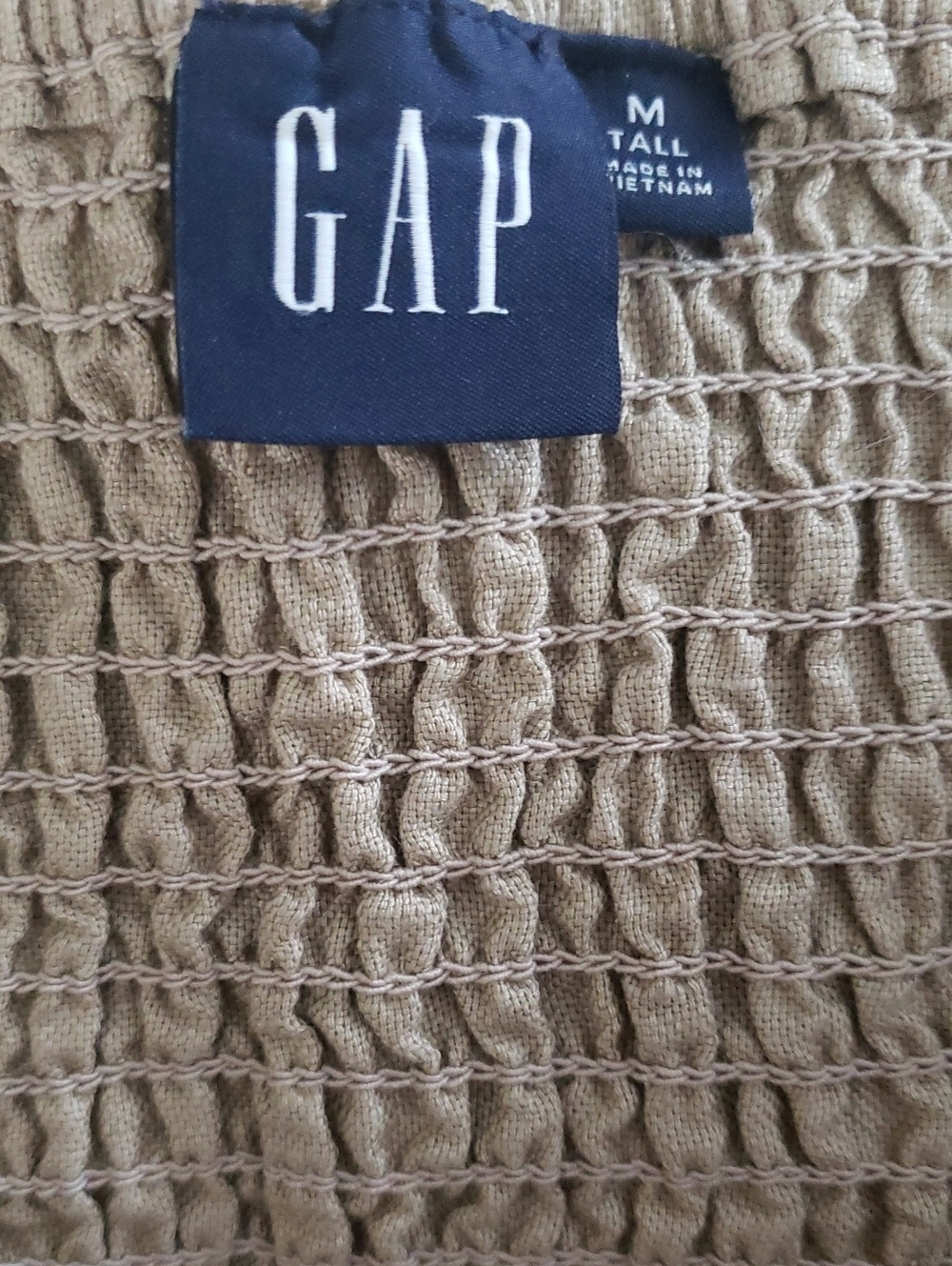 GAP Linen- Cotton Halter Vest- M Tall - Picture 4 of 5